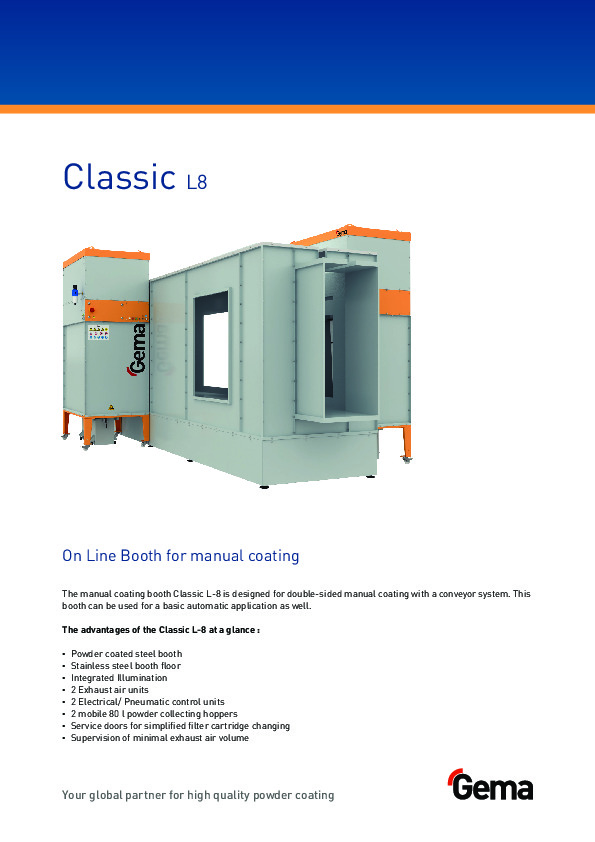 Gema ClassicLine Manual Booth L8