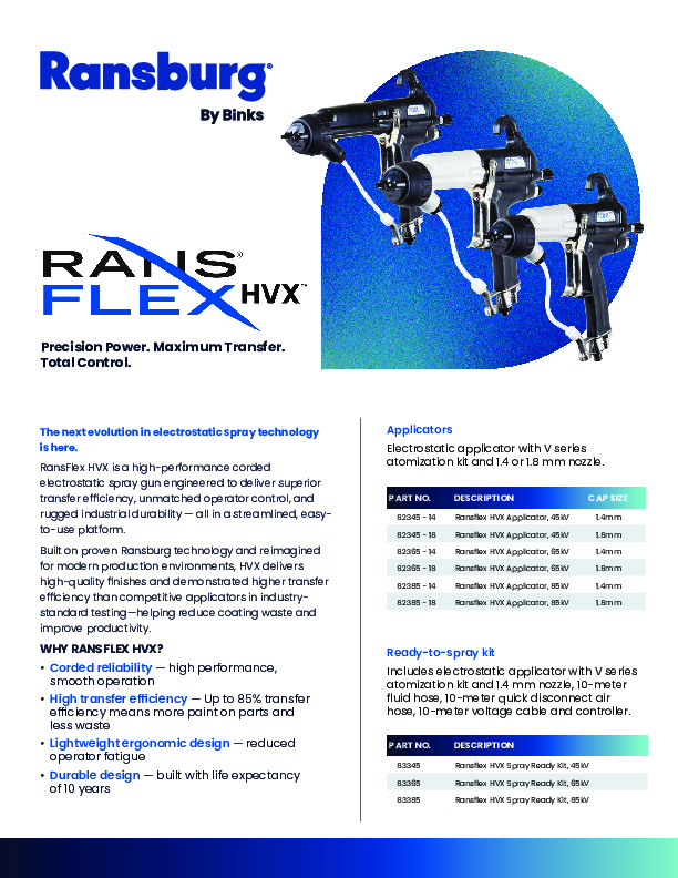 RansFlex HVX Electrostatic Hand Gun