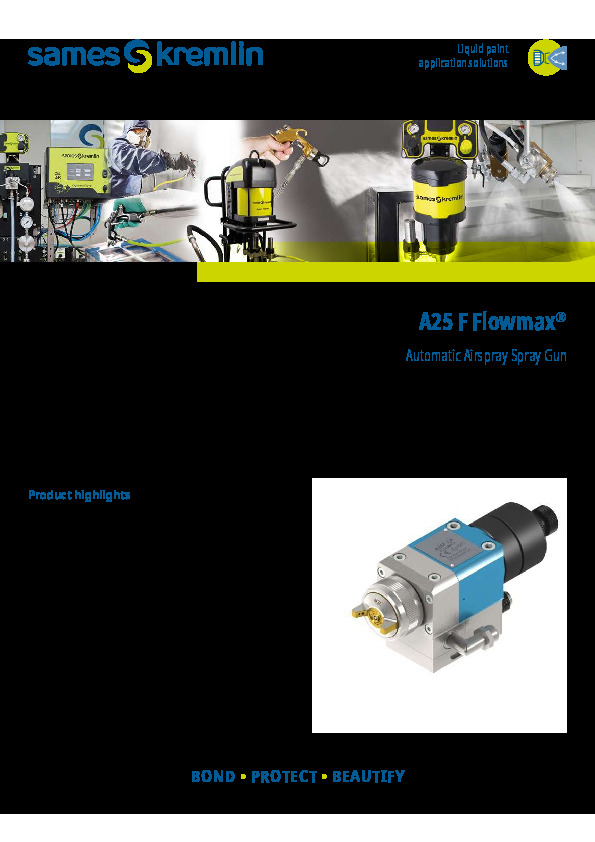 A25 F Flowmax® Automatic Airspray Spray Gun