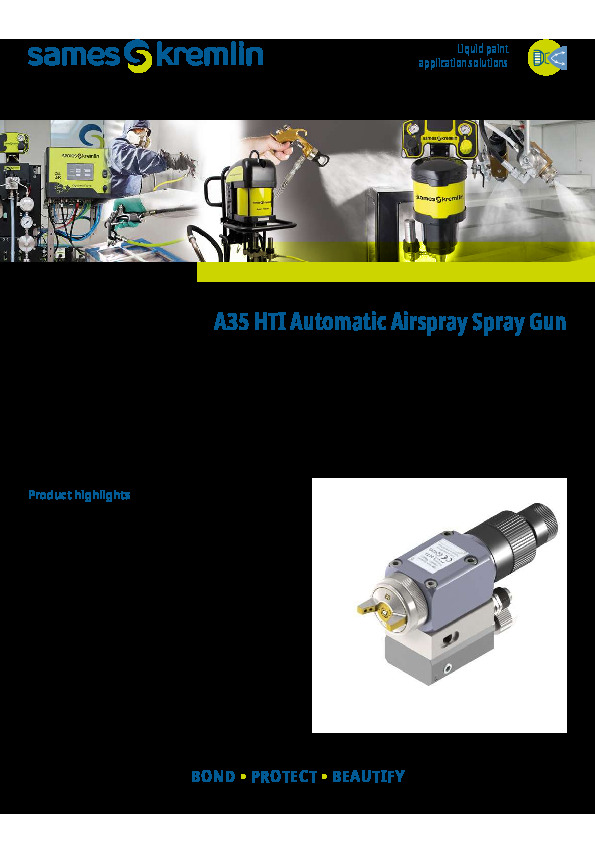 SAMES A35 HTI Automatic Airspray Spray Gun