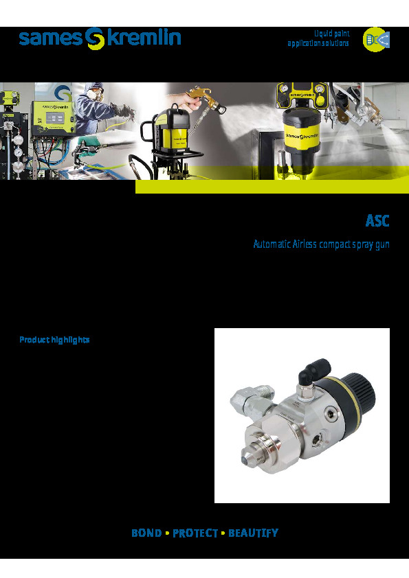 ASC Automatic Airless compact spray gun