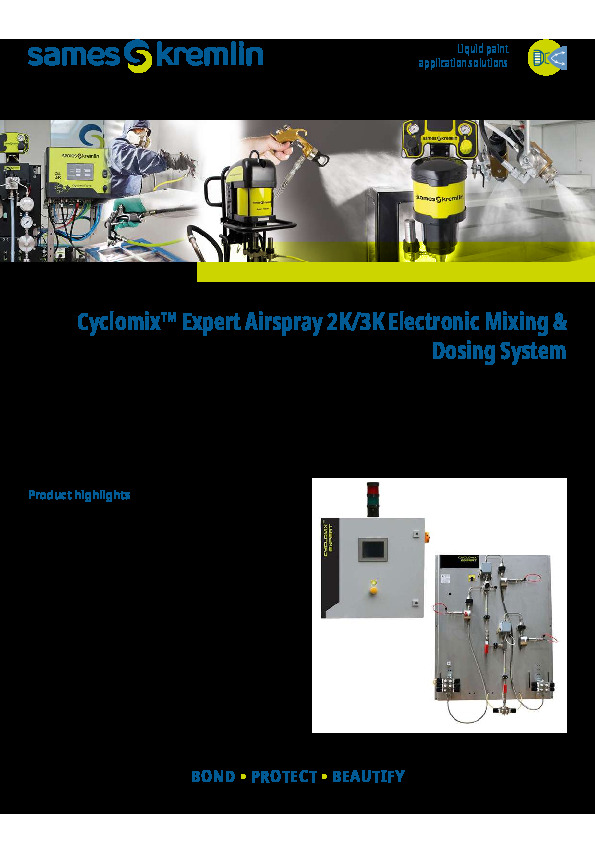 Cyclomix™ Expert Airspray 2K/3K Electronic Mixing &  Dosing System