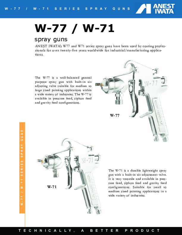 IWATA W711 Gun Brochure