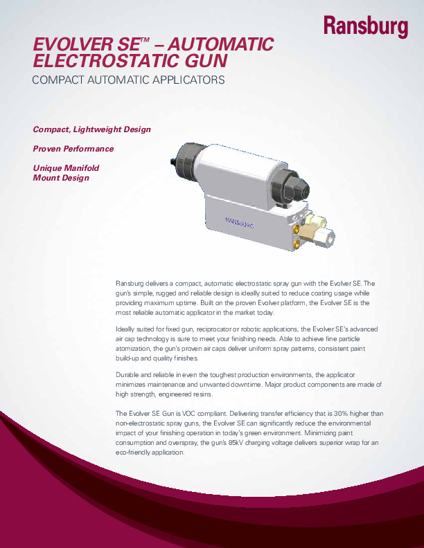 Evolver SE Auto Gun Brochure