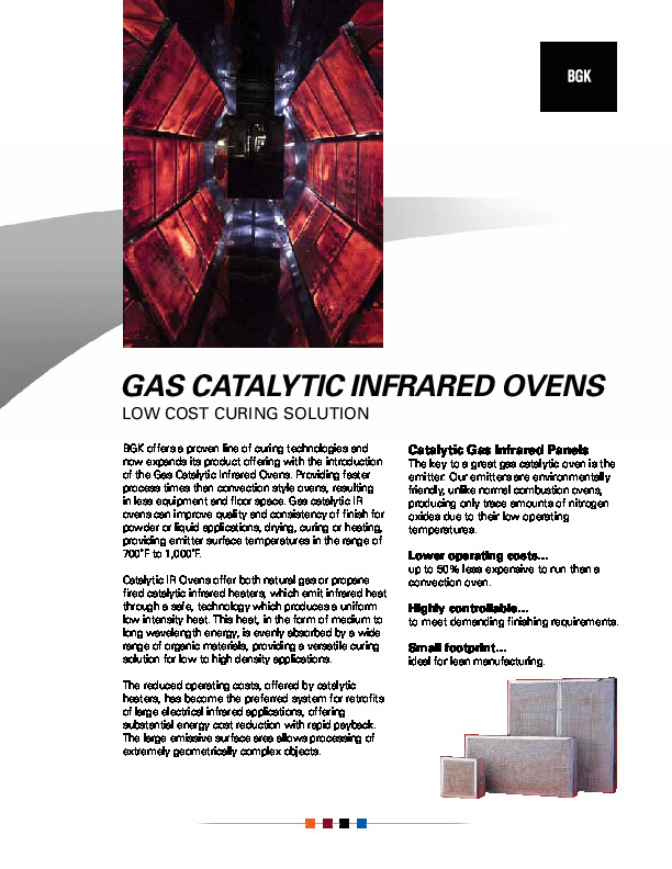 BGK - Gas Catalytic Ovens