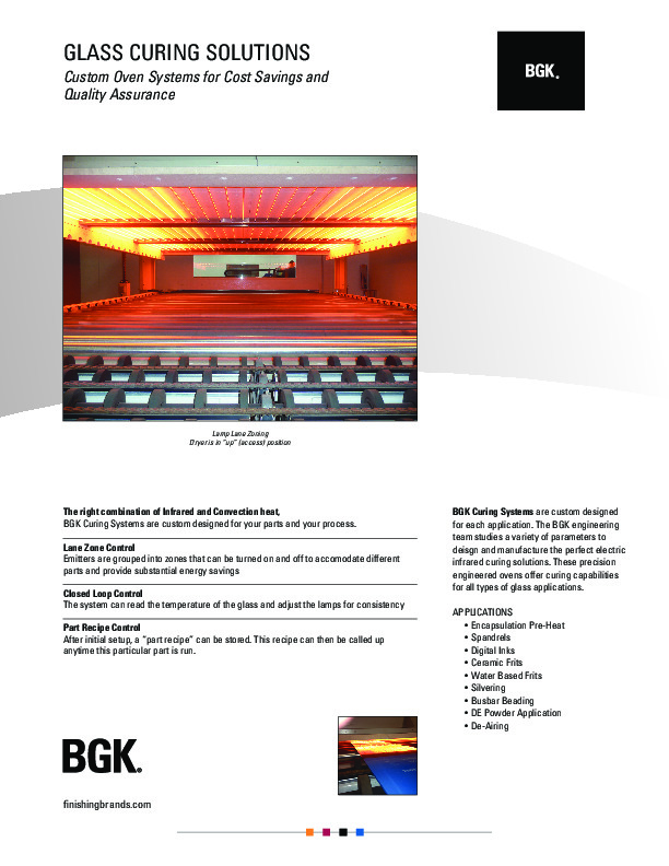 BGK Glass Curing Brochure