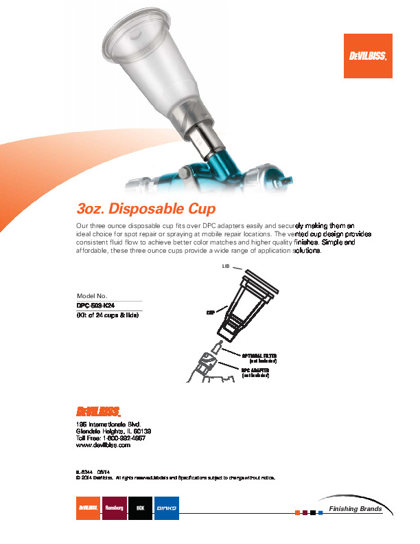 DeKups 3 oz Cup Brochure