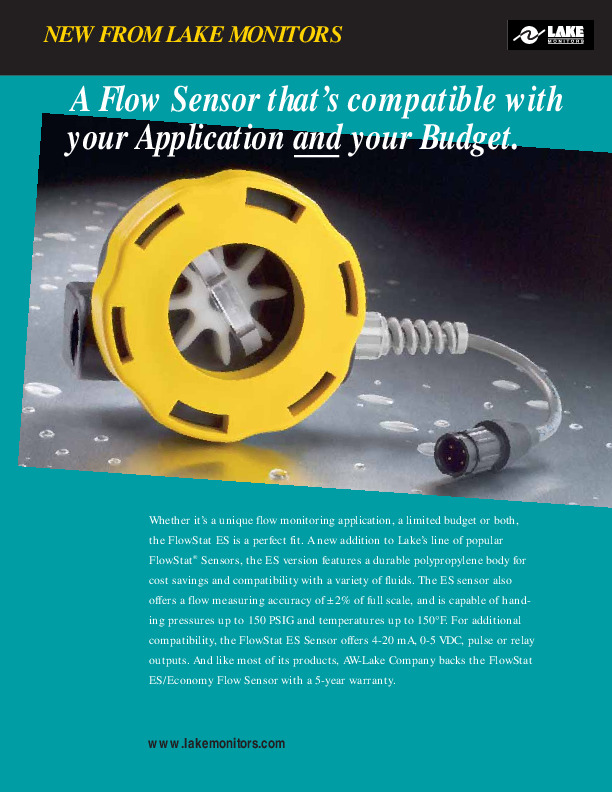 ES Flow Sensor Data Sheet