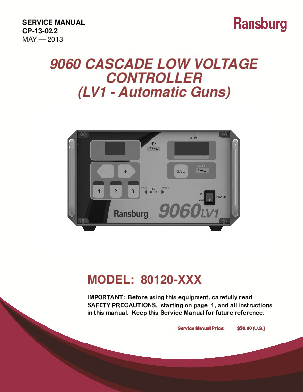 9060 LV Auto. Cascade  Service Manual