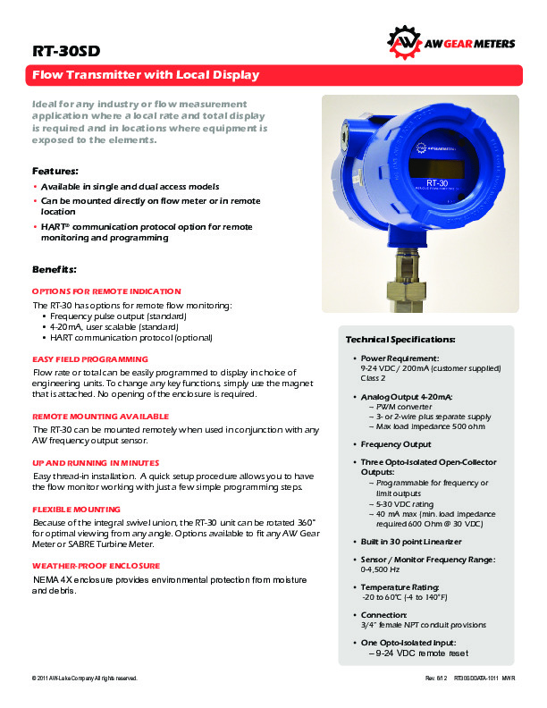 RT-30-Data-Sheet