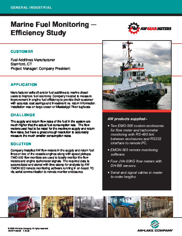 Marine Fuel Monitoring Efficiency Study