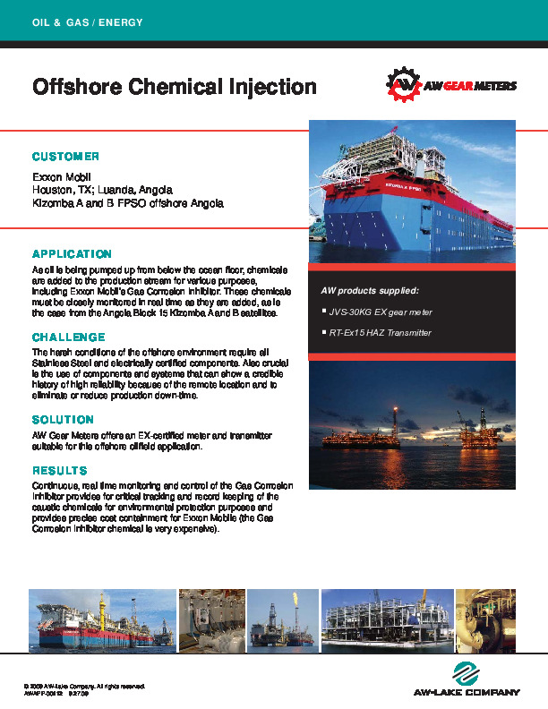 Offshore Chemical Injection