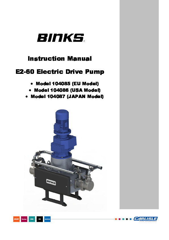 Binks - Smart E2-60 Manual 77-3228