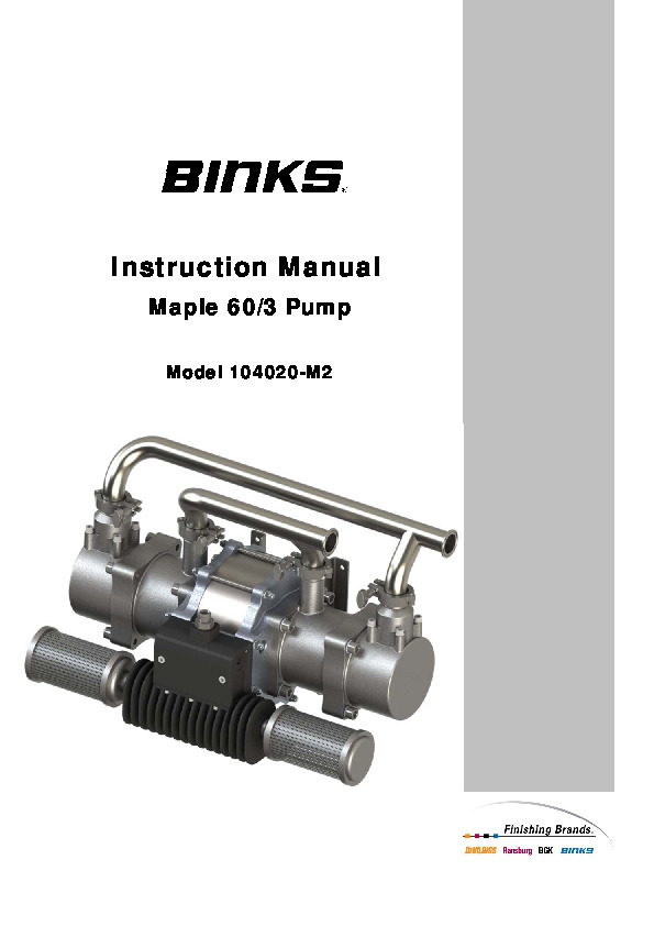 Binks 104020 Pump Unit Maple 60-M2 R1.0