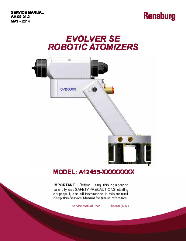 Evolver SE Robotic Atomizer (Serv. Man. AA-09-01.2)