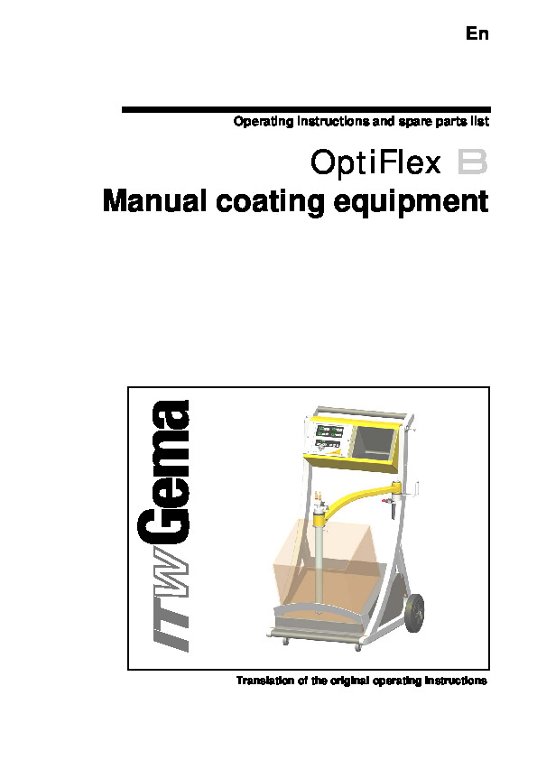 Gema OPTIFLEX 1 BOX MANUAL