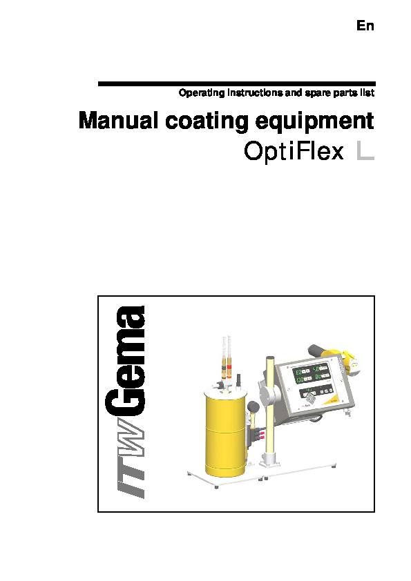 Gema OPTIFLEX 1 LAB OP MANUAL