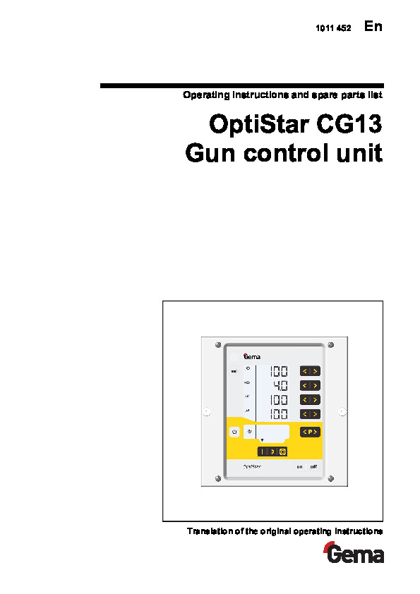 OptiStar CG13  Gun control unit
