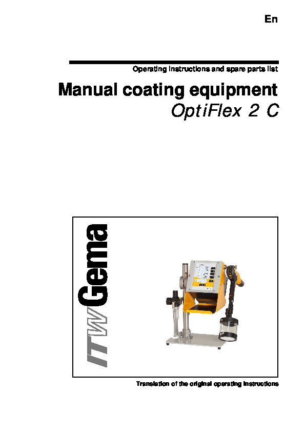 OptiFlex 2 Cup Unit Manual