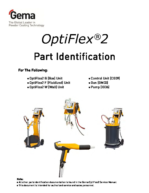 Gema OPTIFLEX 2 PARTS