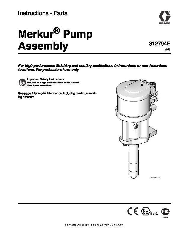 Merkur Pumps Service 312794EN-E