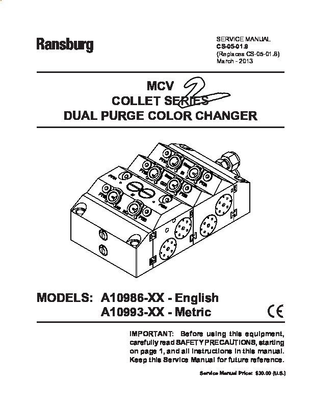 MCV2 Dual Purge Color Changer (Serv. Man. CS-05-01.9)