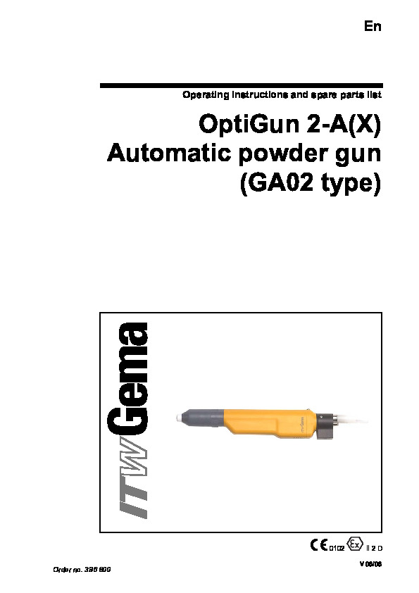 OptiGun GA02 Op Manual 06.06