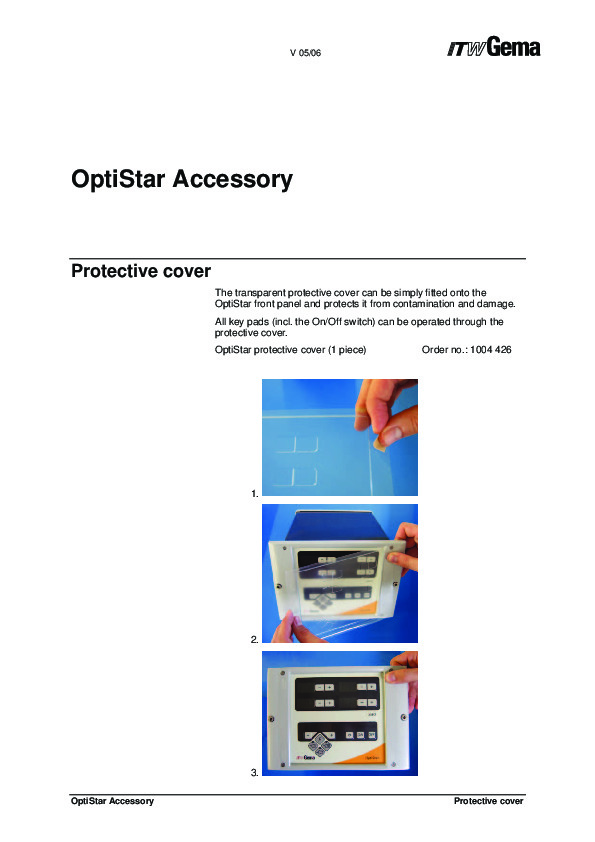 OptiStar Protective Cover 05.06