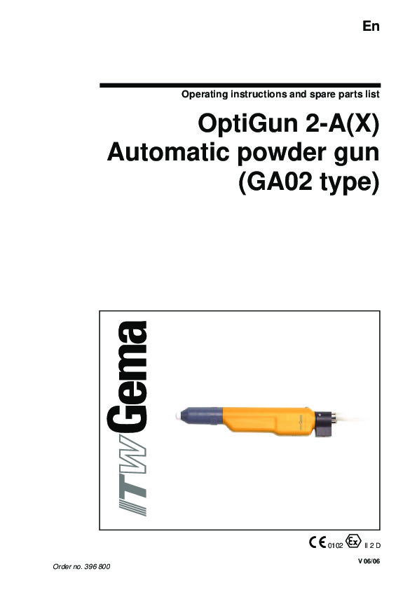 OptiGun 2-A(X) Automatic powder gun (GA02 type)