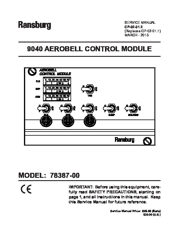 9040 Aerobell Control  Service Manual