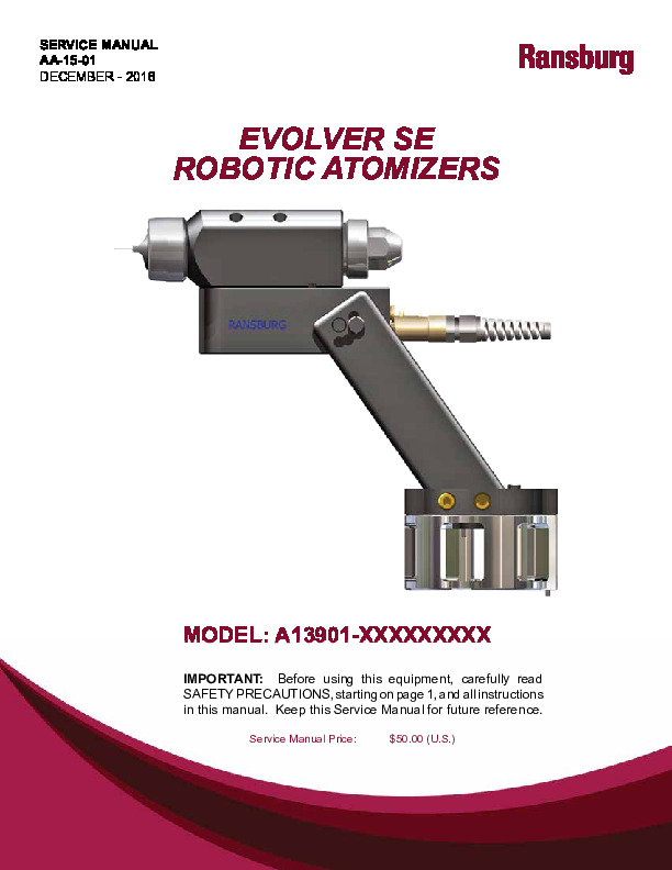 Ransburg RMA-560 Direct Service Manual