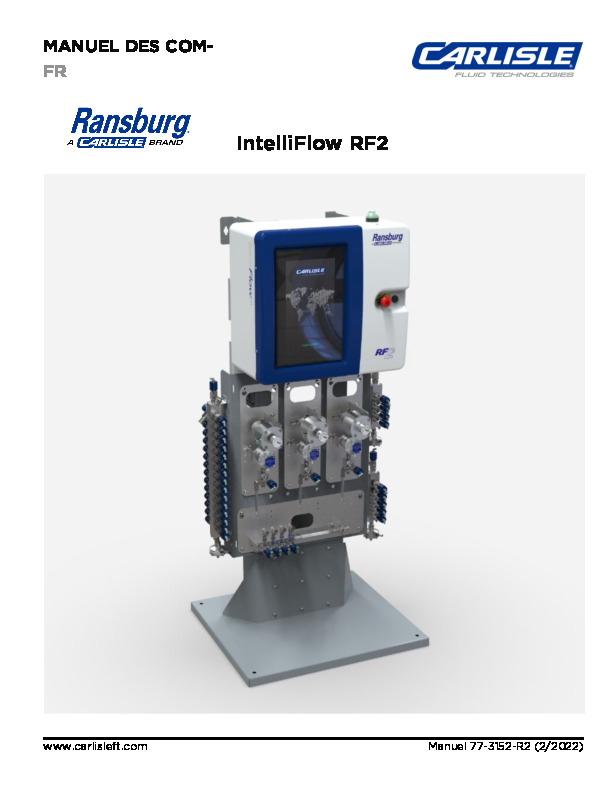 MANUEL DES COM IntelliFlow RF2