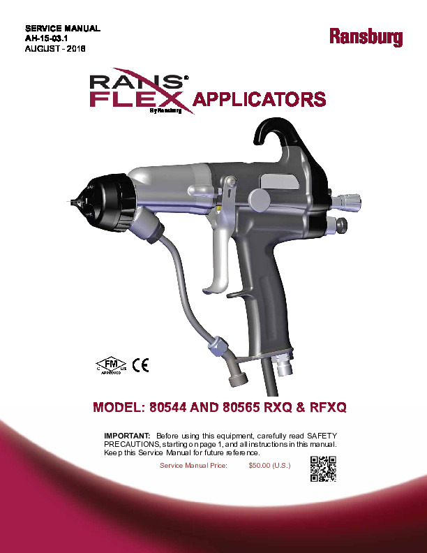 RansFlex Electrostatic Applicator (Serv. Man. AH-15-01.3)