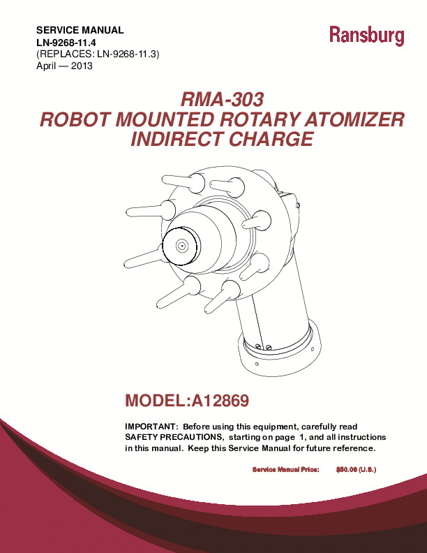 RMA-303 Indirect Charge  Service Manual