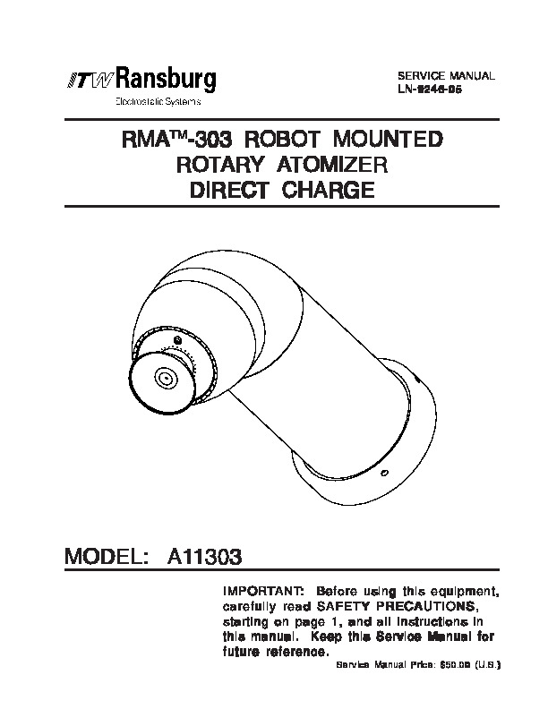 RMA 303 Service Manual 