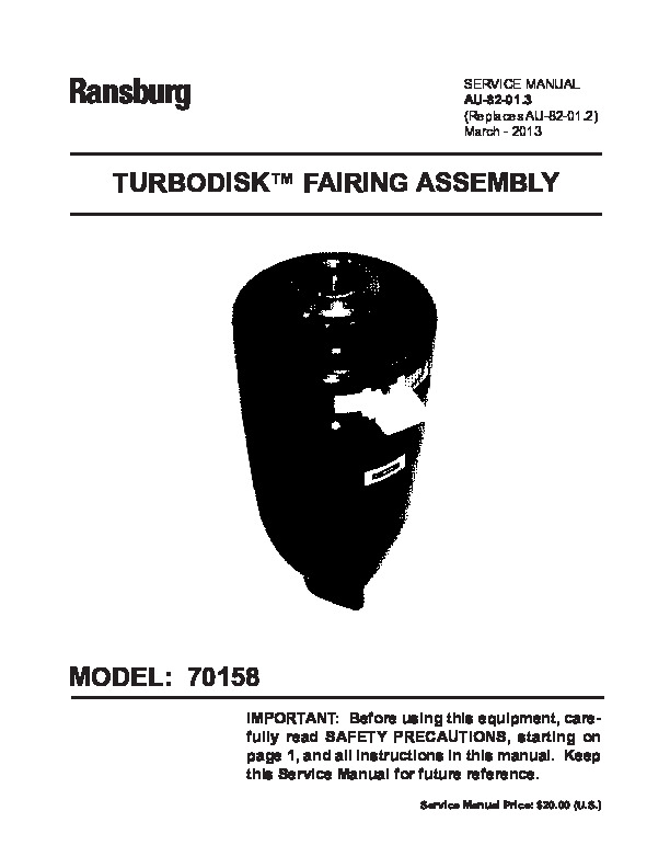 Turbodisk Fairing Assy.Manual