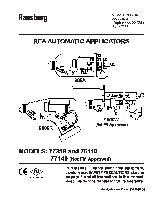 REA Automatic Gun (Serv. Man. AA-99-02.5 )