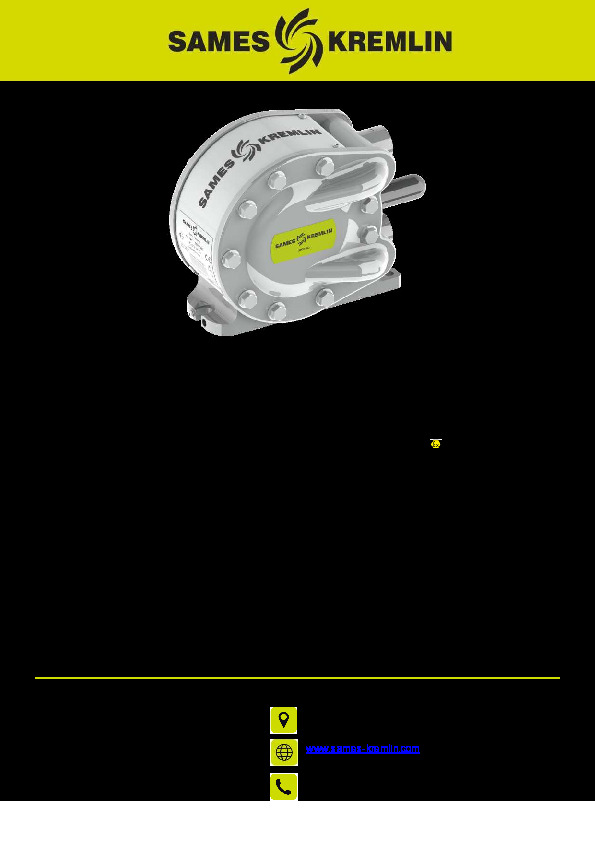 DIAPHRAGM PUMPS  01D140 / 01D140E  User Manual 582115110 