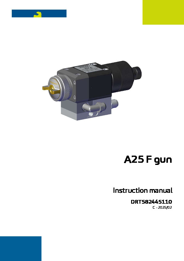 A25 F gun Instruction manual DRT582445110 C - 2025/0