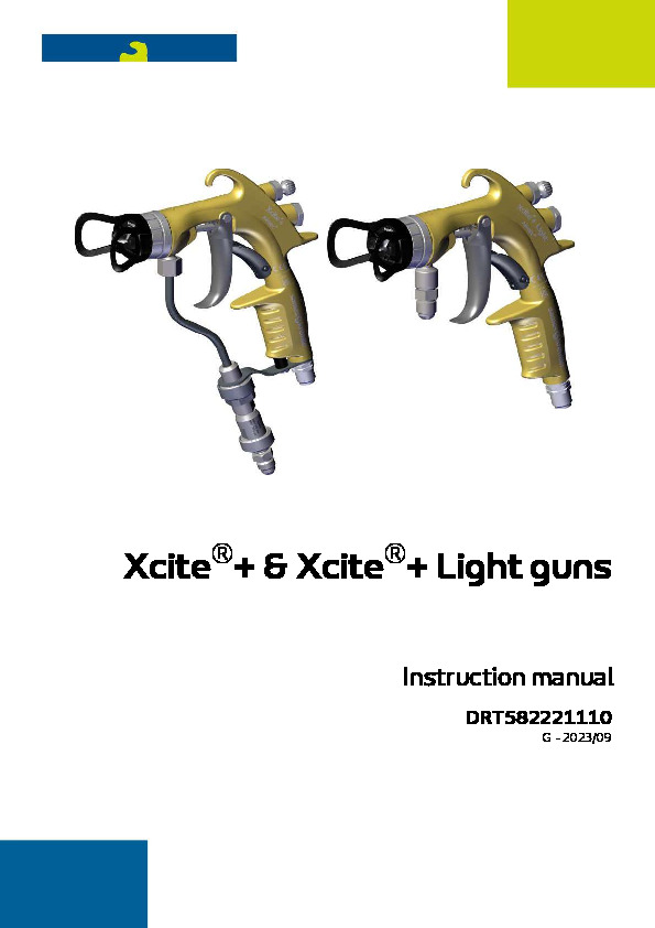 Xcite®+ & Xcite®+ Light guns Instruction manual DRT582221110