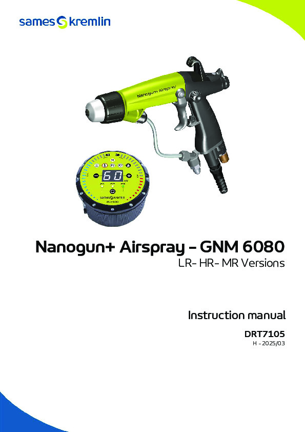 Nanogun+ Airspray - GNM 6080 LR- HR- MR Versions  DRT7105