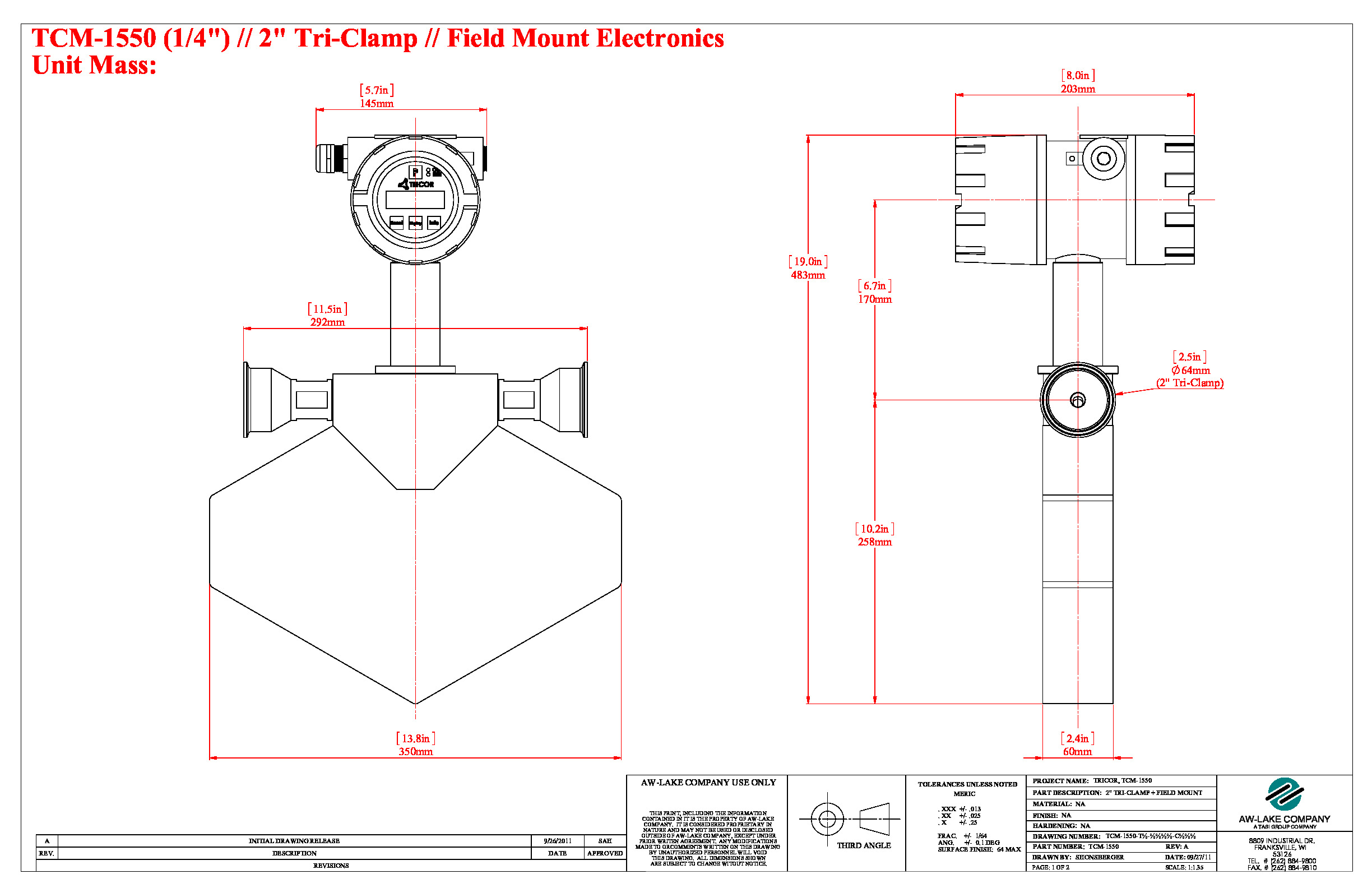 TCM-1550 Drawing